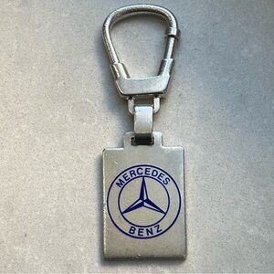 Rare, Vintage Mercedes Benz Logo 925 Silver Keychain Made For Gucci